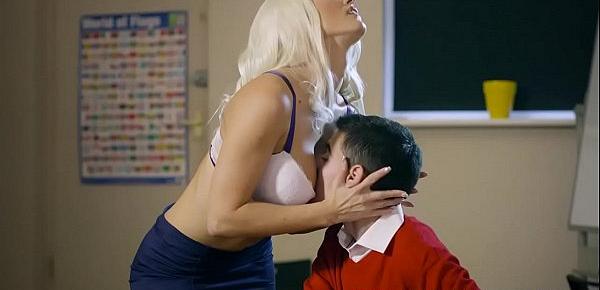  Brazzers - Big Tits at School - Teacher Tease scene starring Blanche Bradburry, Jordi El Niño